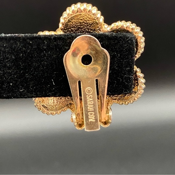 Vintage Sarah Coventry MOONLIGHT Earrings from 1973 with faux pearl centre - Picture 13 of 14